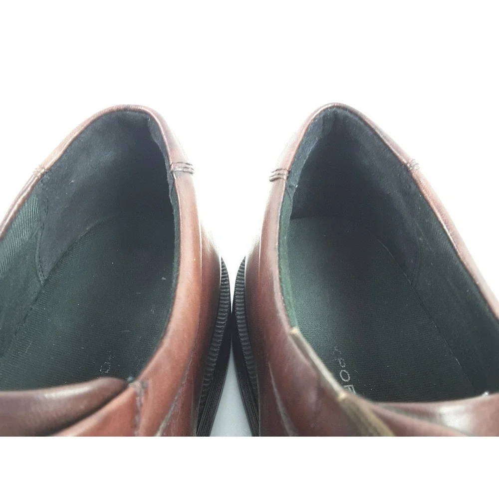 Rockport Margin Men's Brown Oxfords‎ Leather Casual Lace Up Shoes Size 10 M